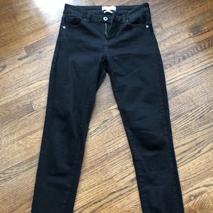 Pistola High rise black skinny jeans